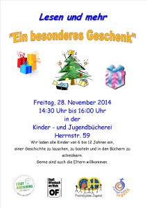 Lesen und mehr 28.11.14
